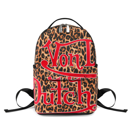Large Leopard Print Backpack