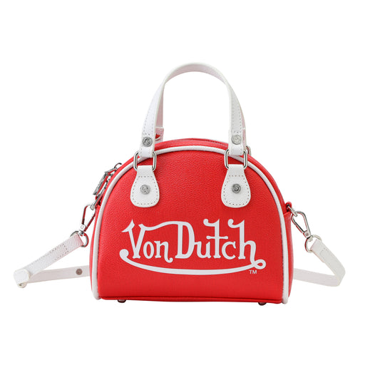 Red & White Two-Tone Bowling Bag