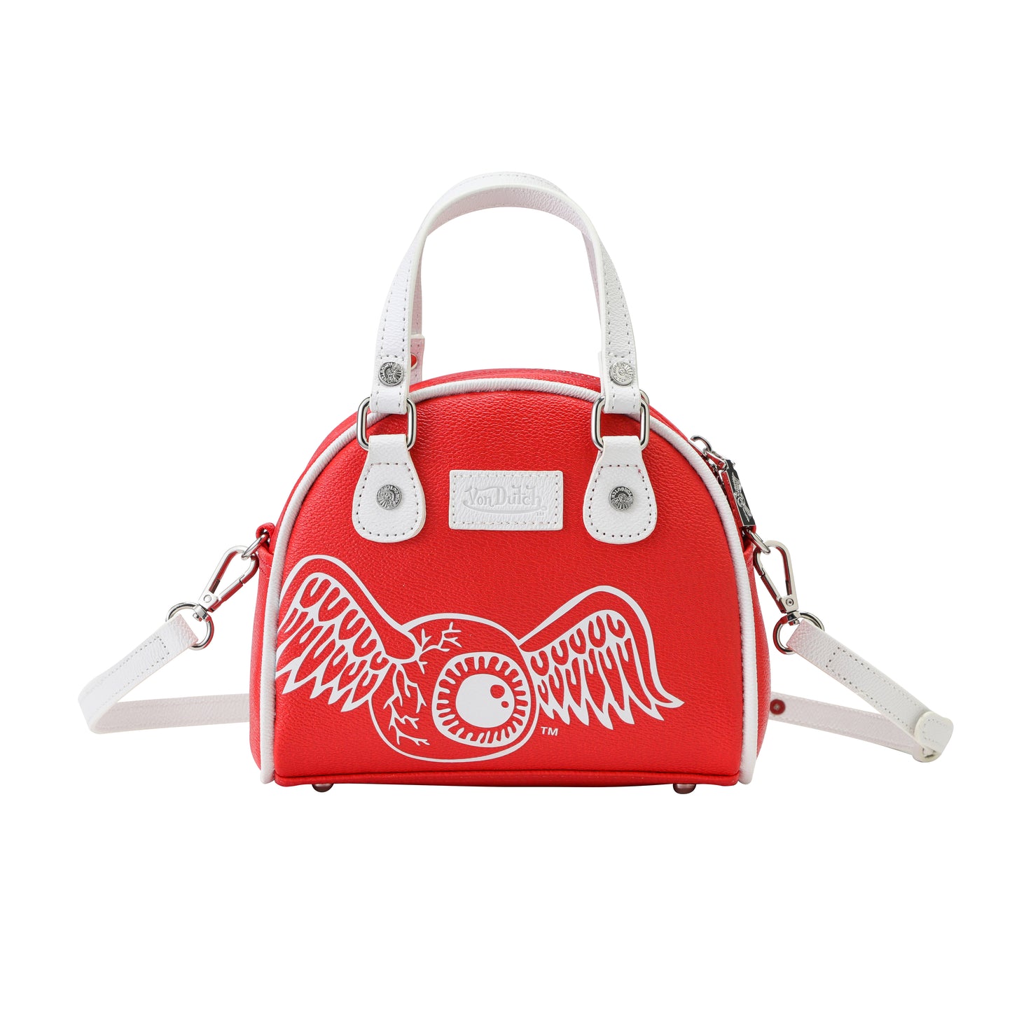 Red & White Two-Tone Bowling Bag