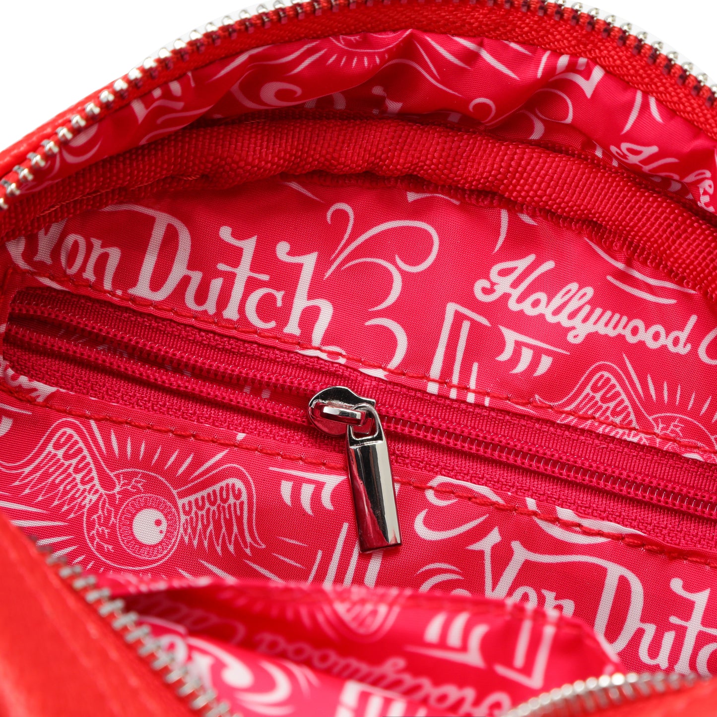 Red & White Two-Tone Bowling Bag