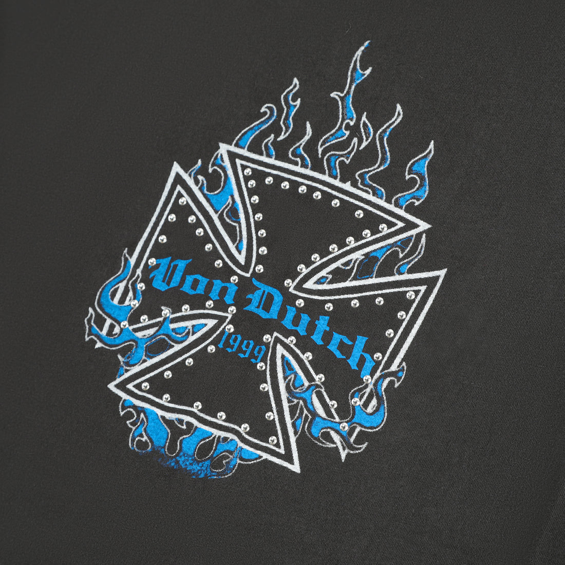 Chopper Cross Studs Tee - Black