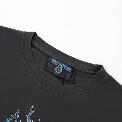 Chopper Cross Studs Tee - Black