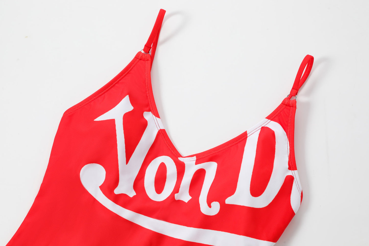 Women's One Piece Suit - Red & White
