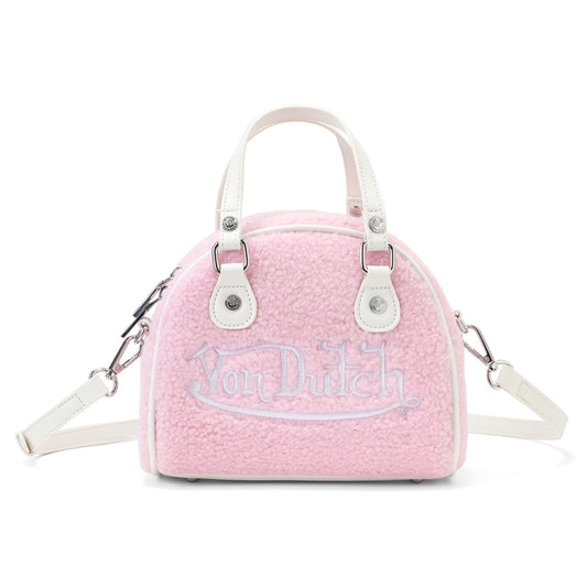 Pink Sherpa Bowling Bag