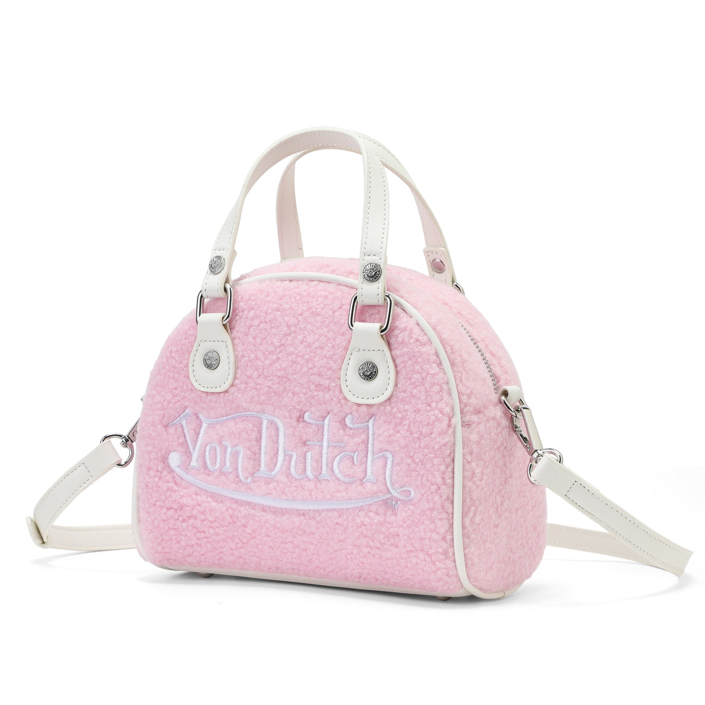 Pink Sherpa Bowling Bag