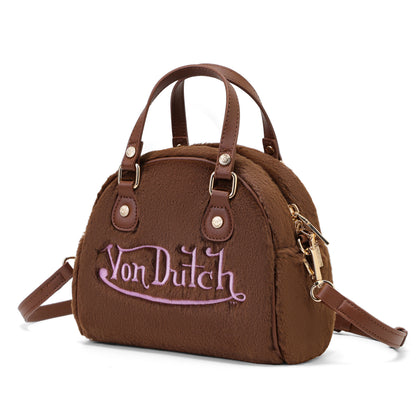Brown Furry Bowling Bag