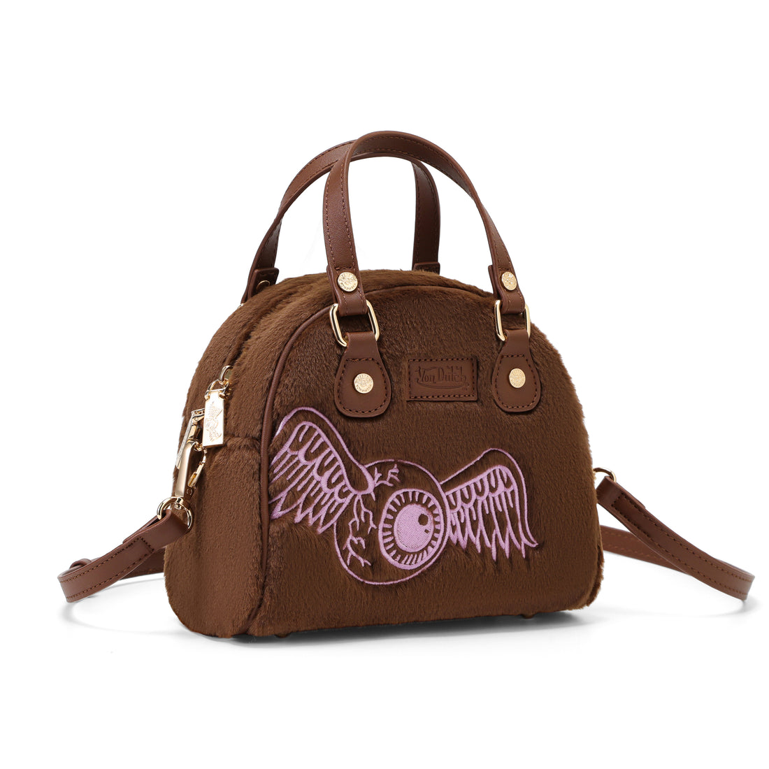 Brown Furry Bowling Bag — image 5
