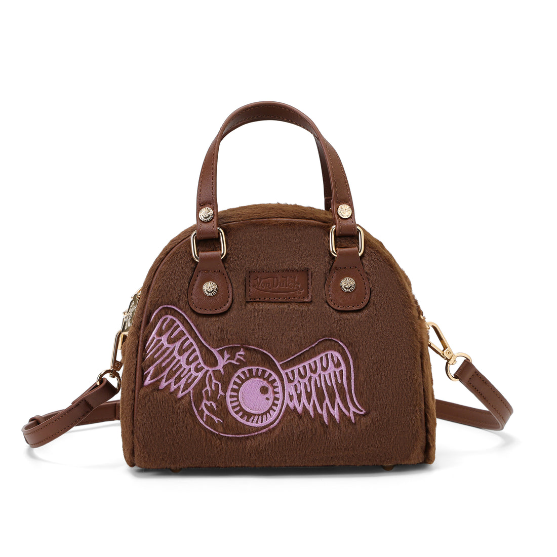 Brown Furry Bowling Bag — image 6
