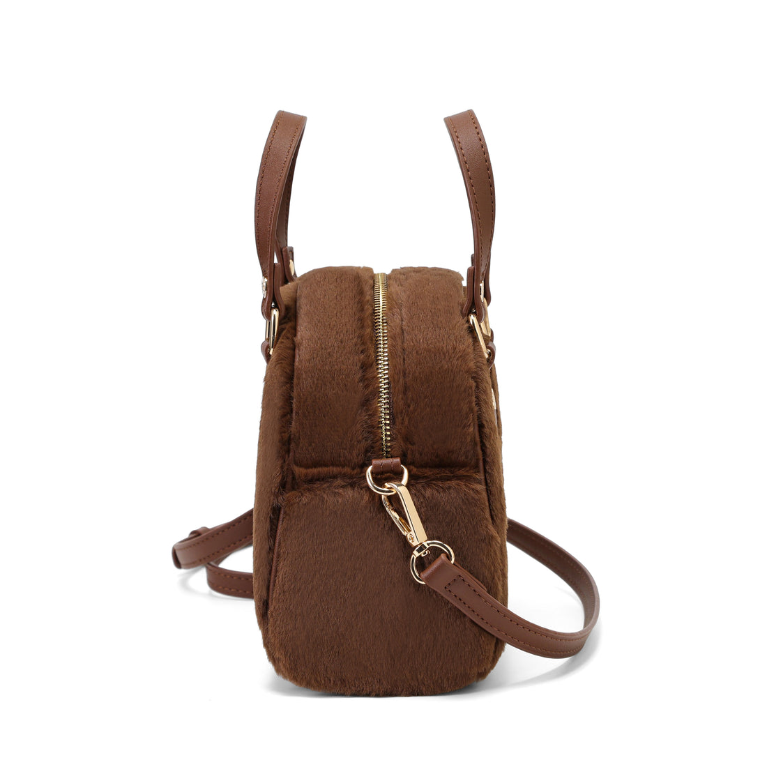 Brown Furry Bowling Bag — image 7