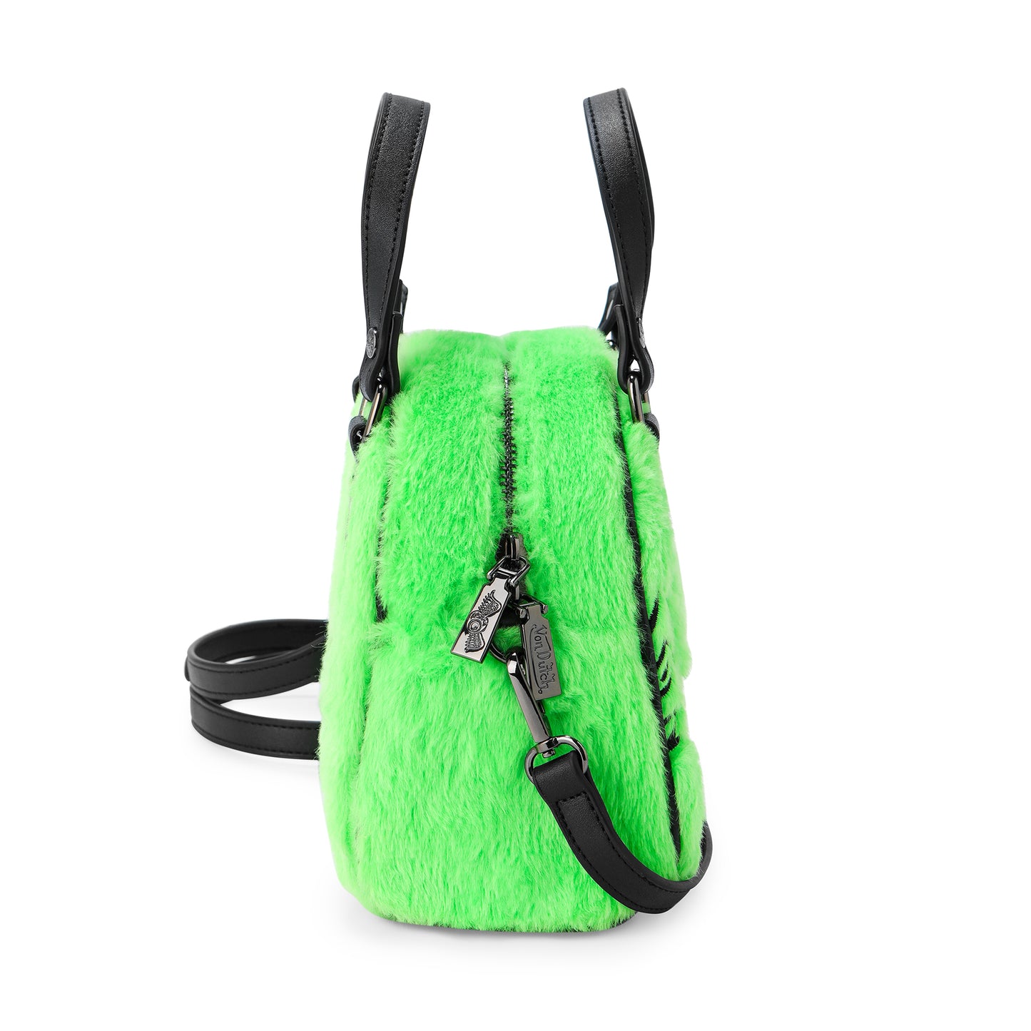 Lime Green Furry Bowling Bag
