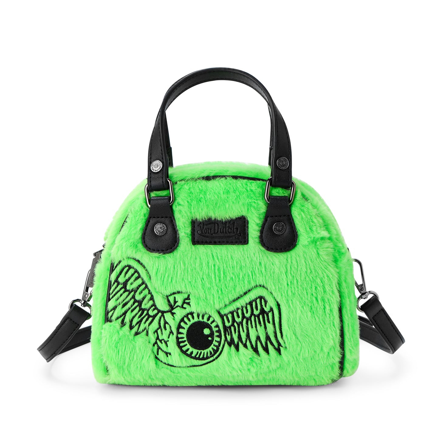 Lime Green Furry Bowling Bag