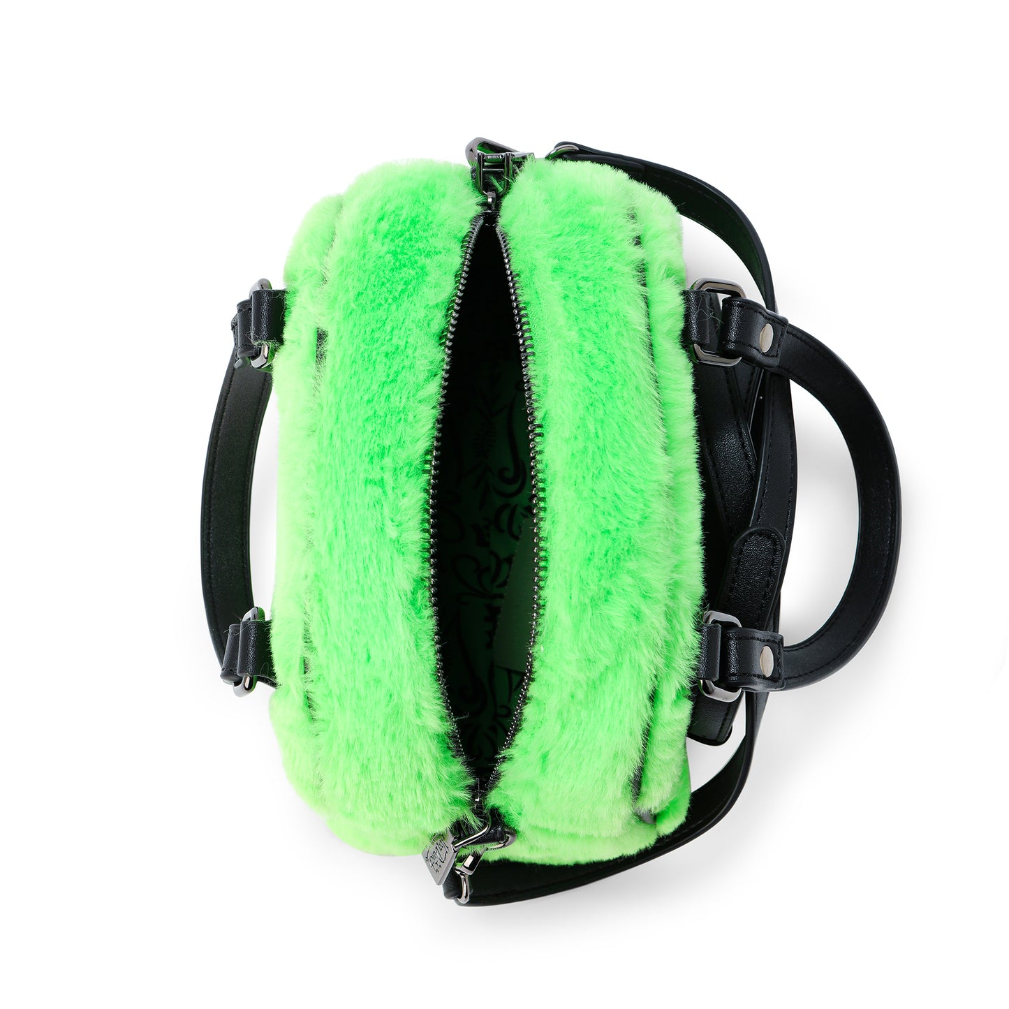 Lime Green Furry Bowling Bag
