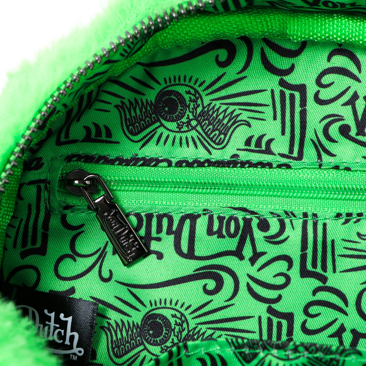 Lime Green Furry Bowling Bag