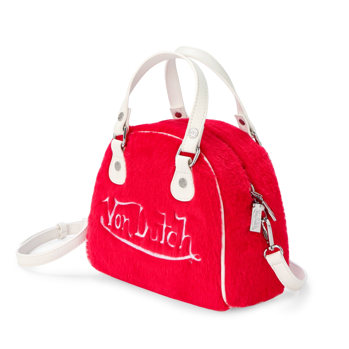 Red Furry Bowling Bag