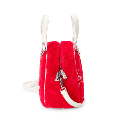 Red Furry Bowling Bag
