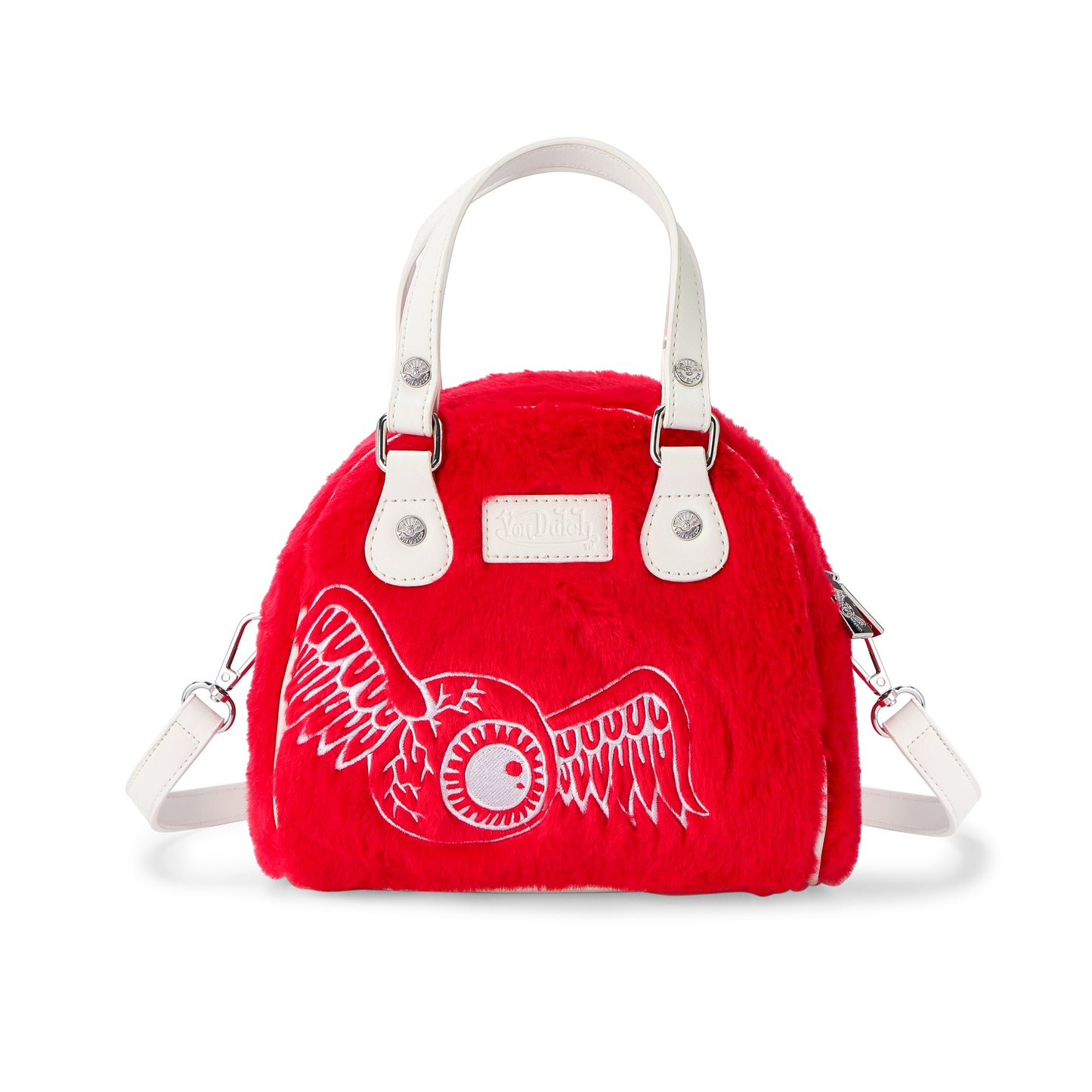 Red Furry Bowling Bag