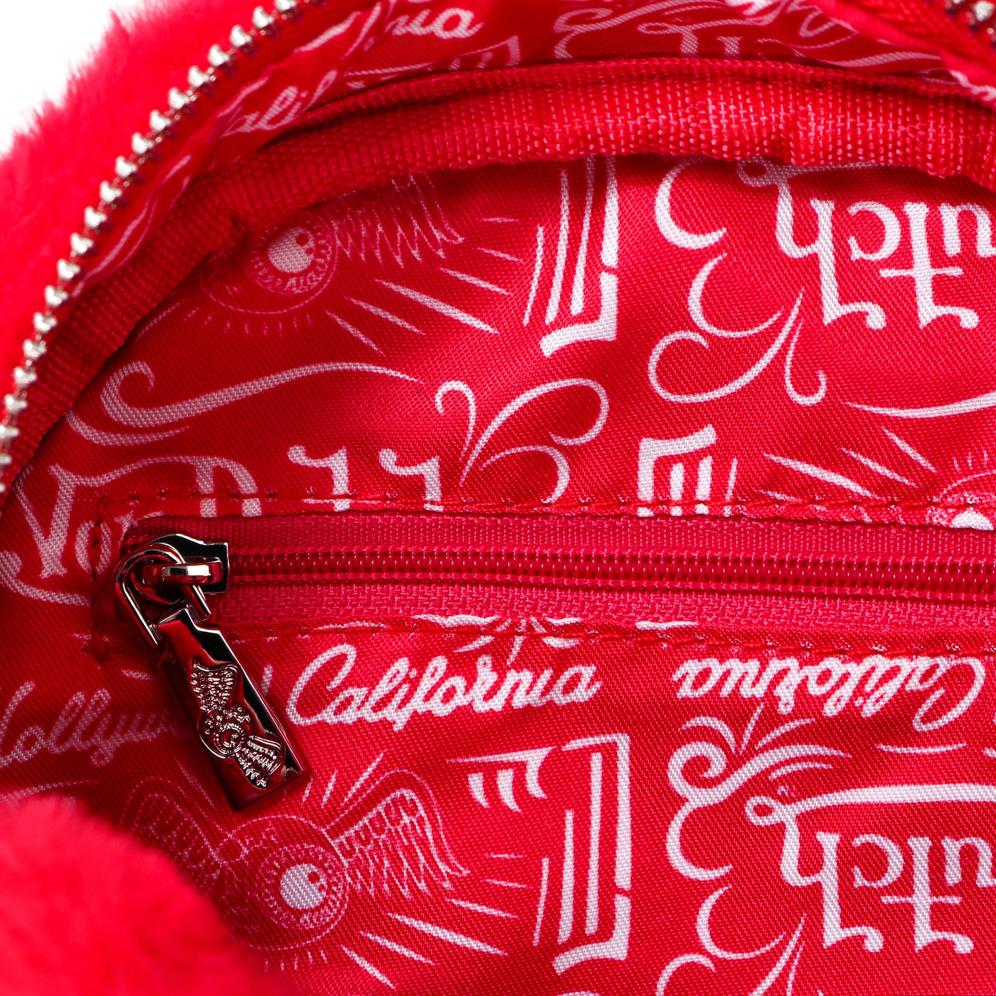 Red Furry Bowling Bag