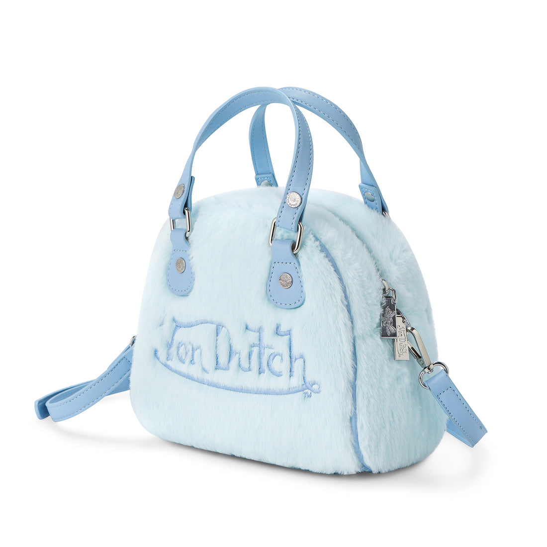 Baby Blue Furry Bowling Bag — image 3