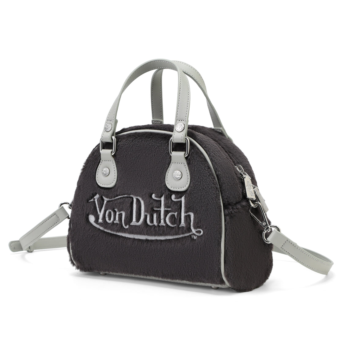 Black Furry Bowling Bag — image 3