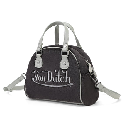 Black Furry Bowling Bag