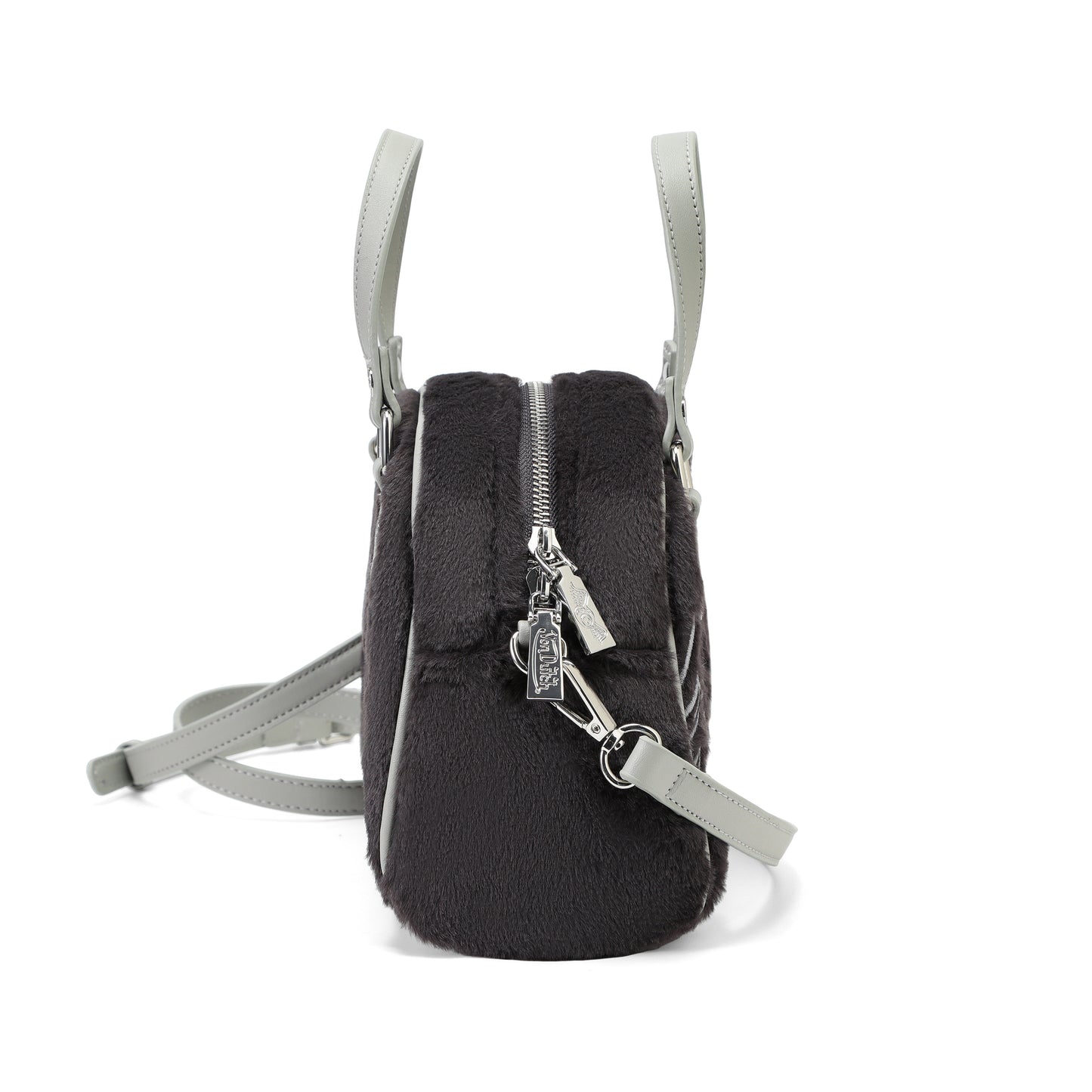 Black Furry Bowling Bag
