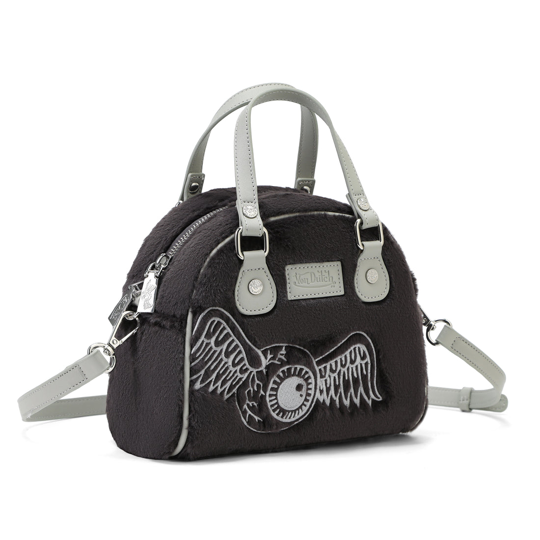 Black Furry Bowling Bag — image 6