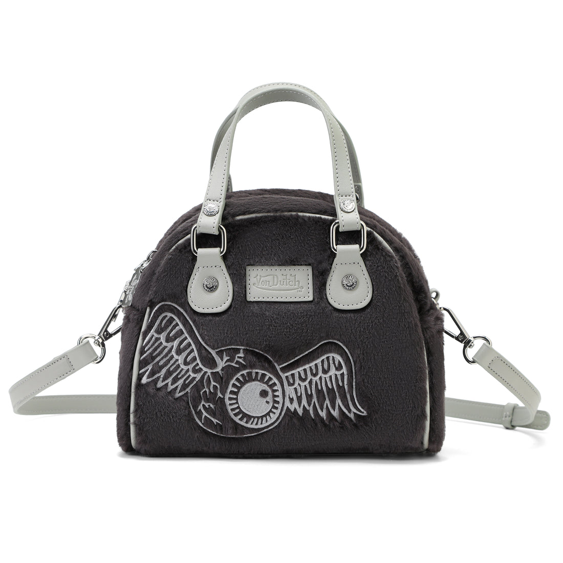 Black Furry Bowling Bag — image 4