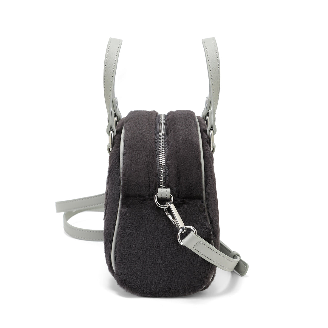 Black Furry Bowling Bag — image 7