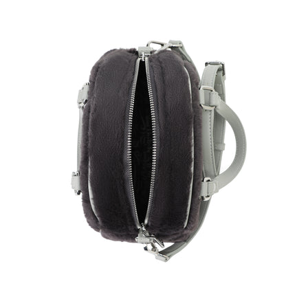 Black Furry Bowling Bag