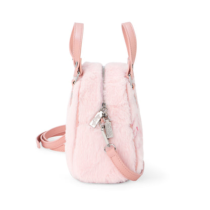 Light Pink Furry Bowling Bag
