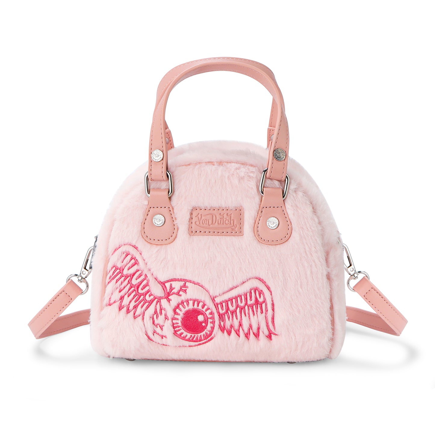 Light Pink Furry Bowling Bag