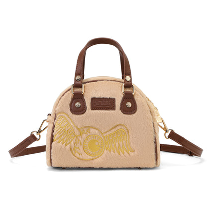 Tan Furry Bowling Bag
