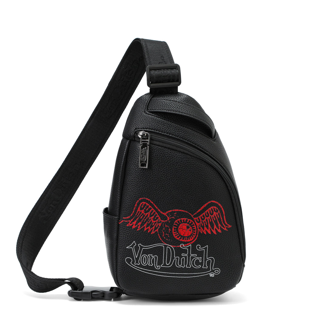 Men's Flying Eye Sling Bag - Black and Red — image 1