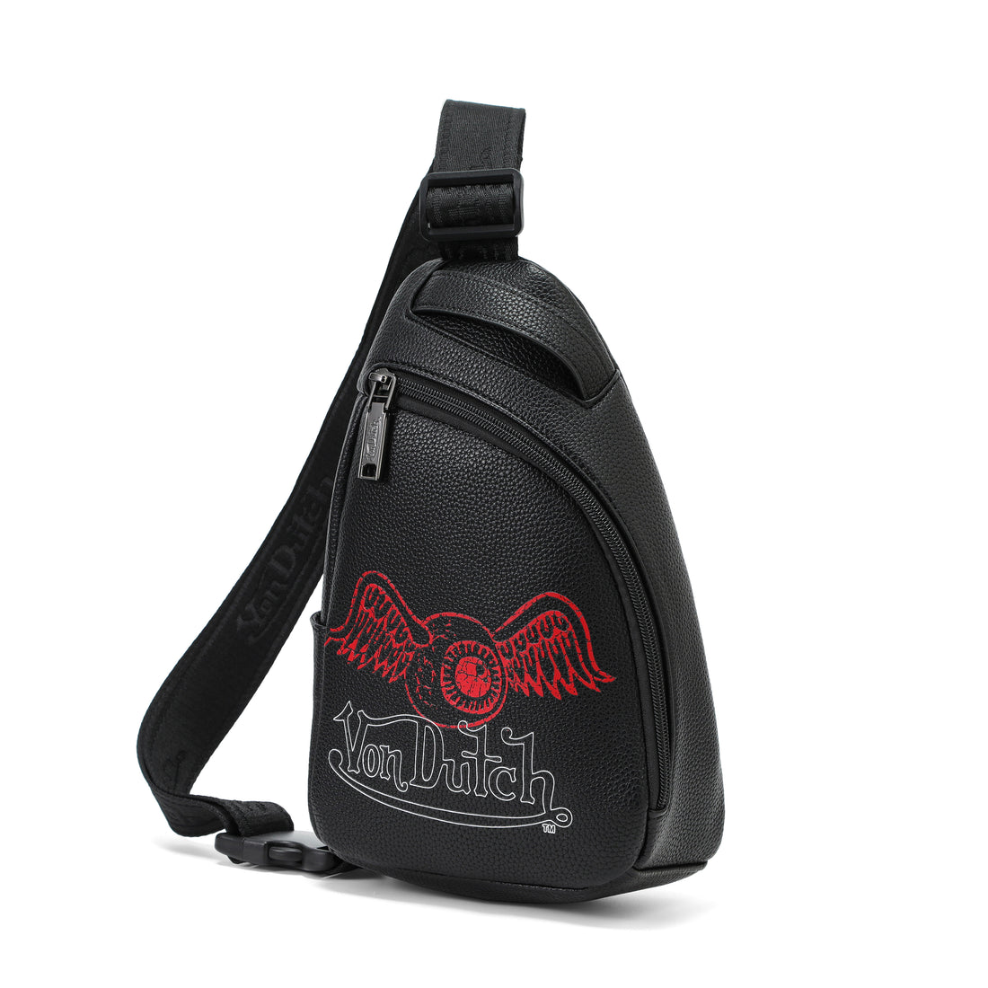 Men's Flying Eye Sling Bag - Black and Red — image 3