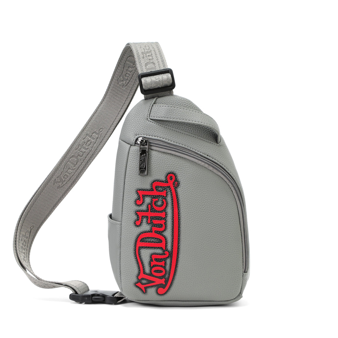 Men's Sling Bag - Grey and Red — image 1