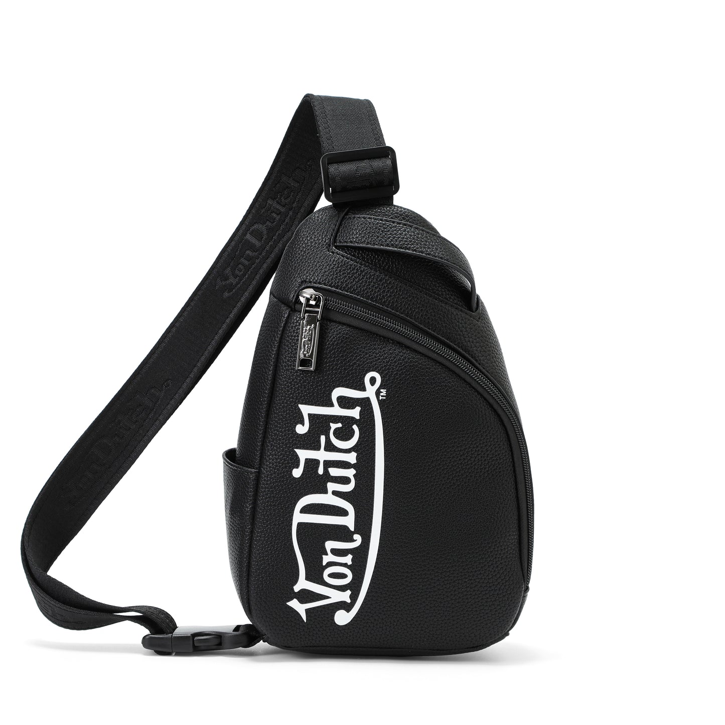 Men's Sling Bag - Black and White