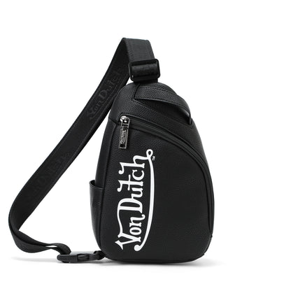 Men's Sling Bag - Black and White