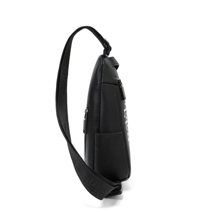 Men's Sling Bag - Black and White