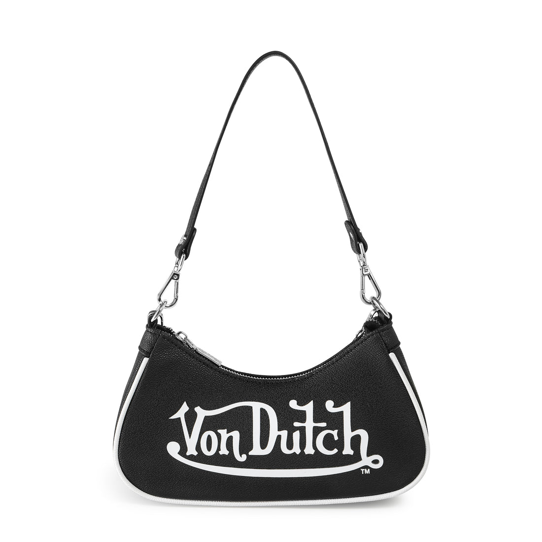 Classic Black & White Shoulder Bag