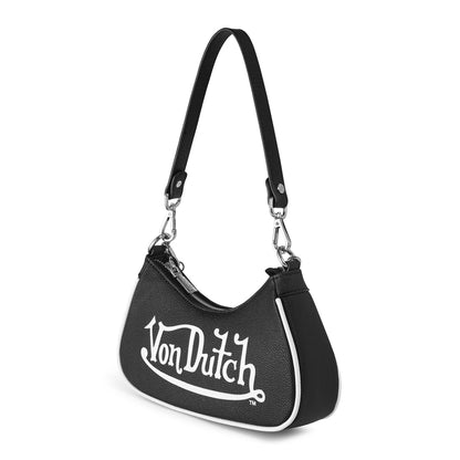 Classic Black & White Shoulder Bag