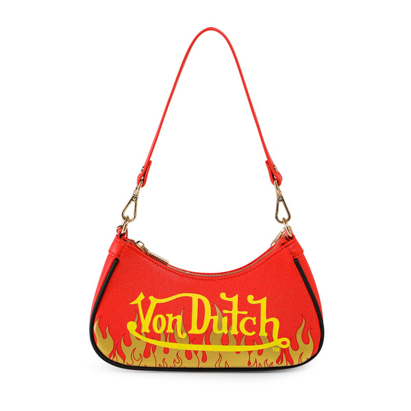 Red Flames Shoulder Bag