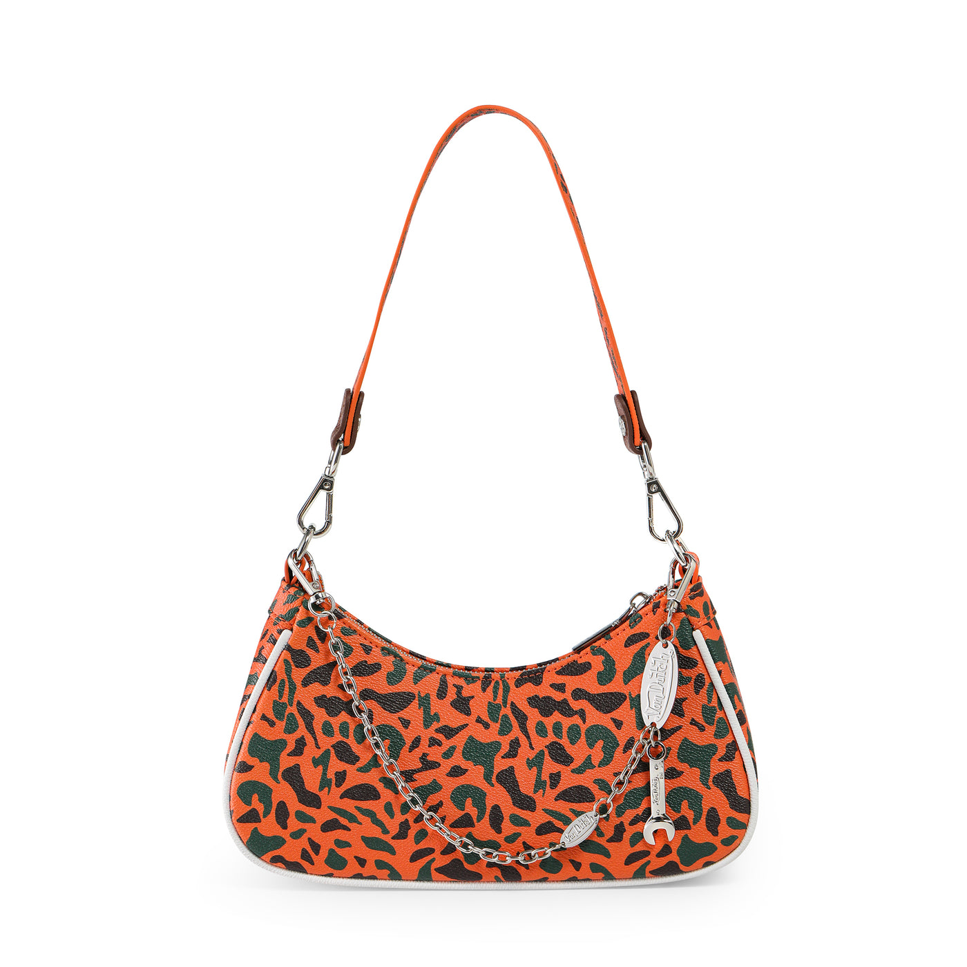 Von Dutch Orange 242 Camo Shoulder Bag