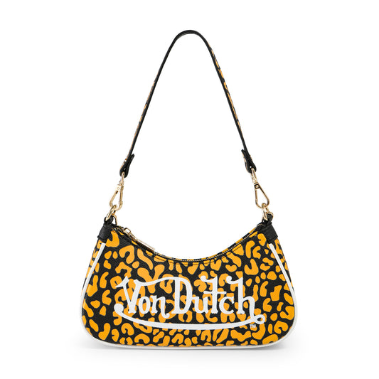 Orange Cheetah Shoulder Bag