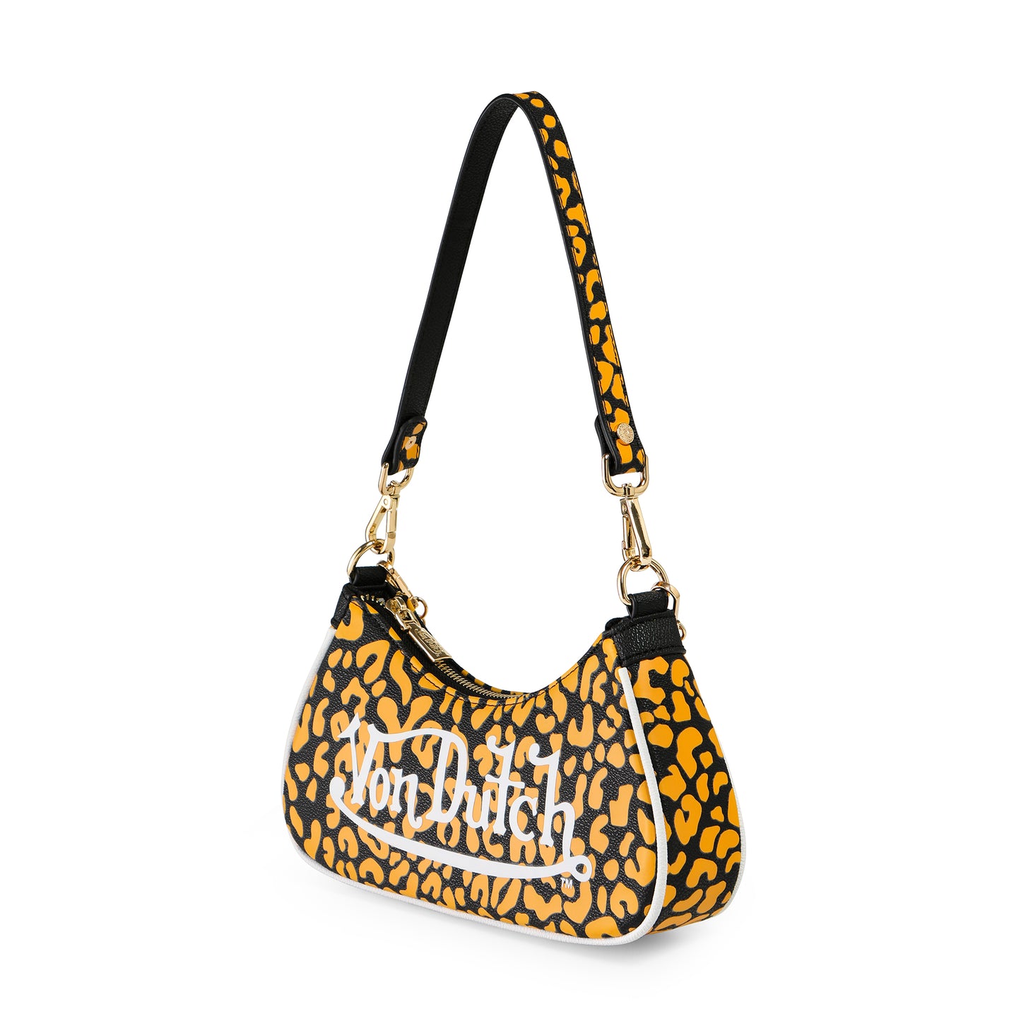Orange Cheetah Shoulder Bag