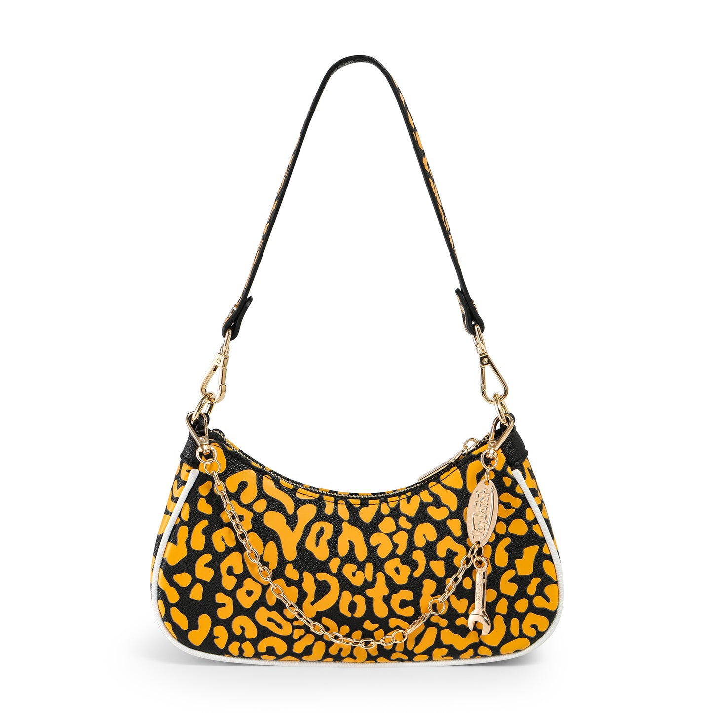Orange Cheetah Shoulder Bag