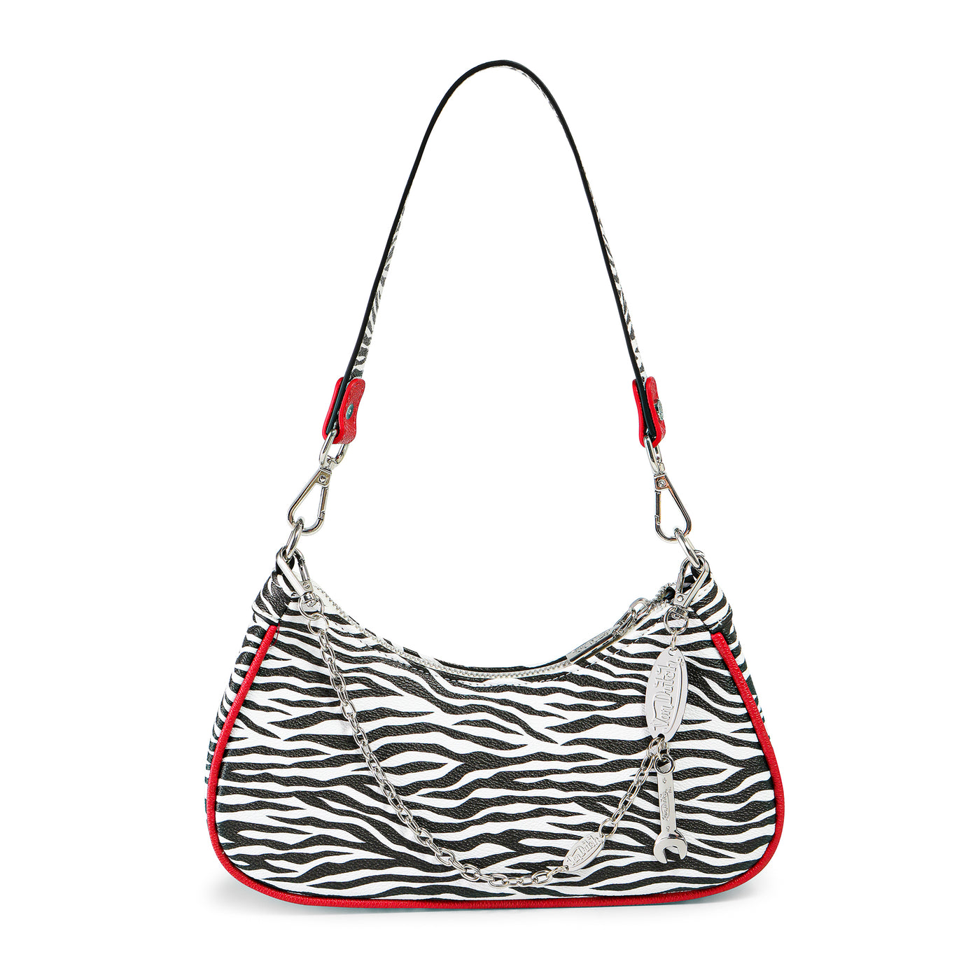 Von Dutch Zebra Print Shoulder Bag