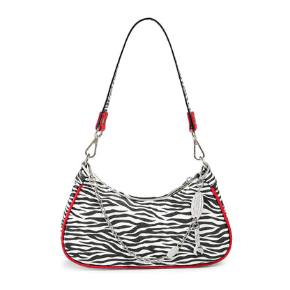 Zebra Print Shoulder Bag