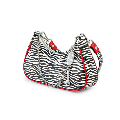 Zebra Print Shoulder Bag