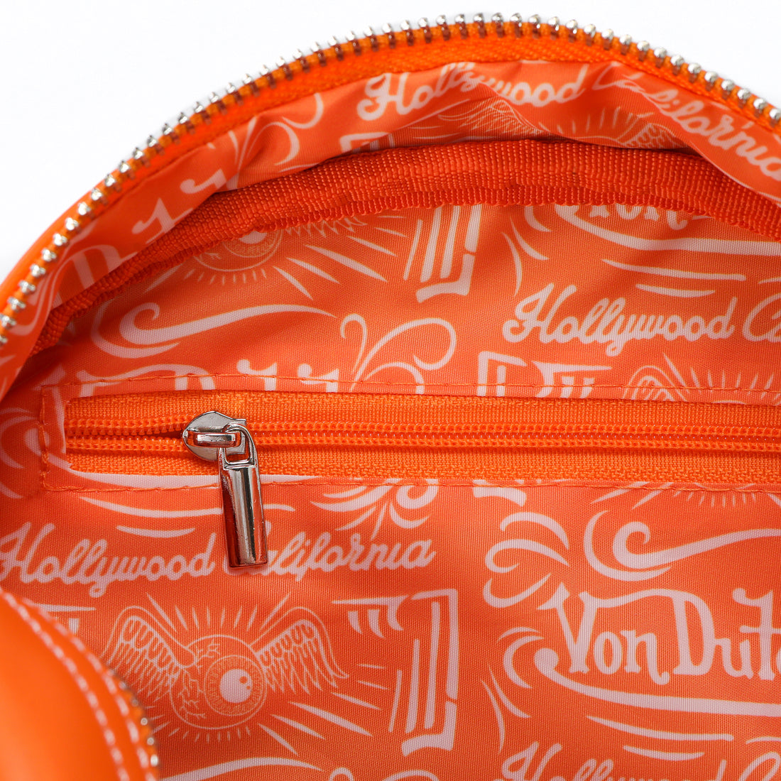 Orange Cow Print Vegan Pony Hair Bowling Bag