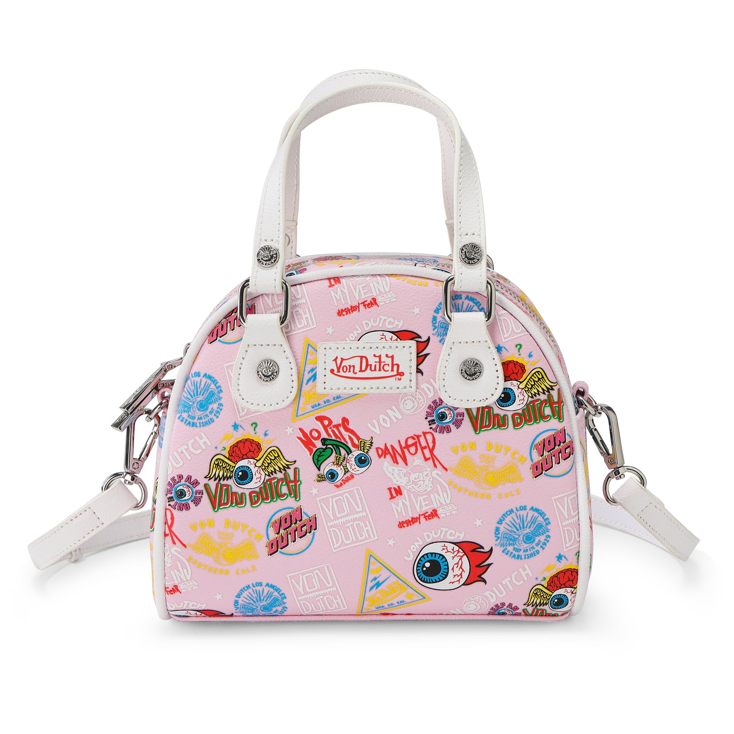 Von Dutch Jax Bowling Bag – Light Pink